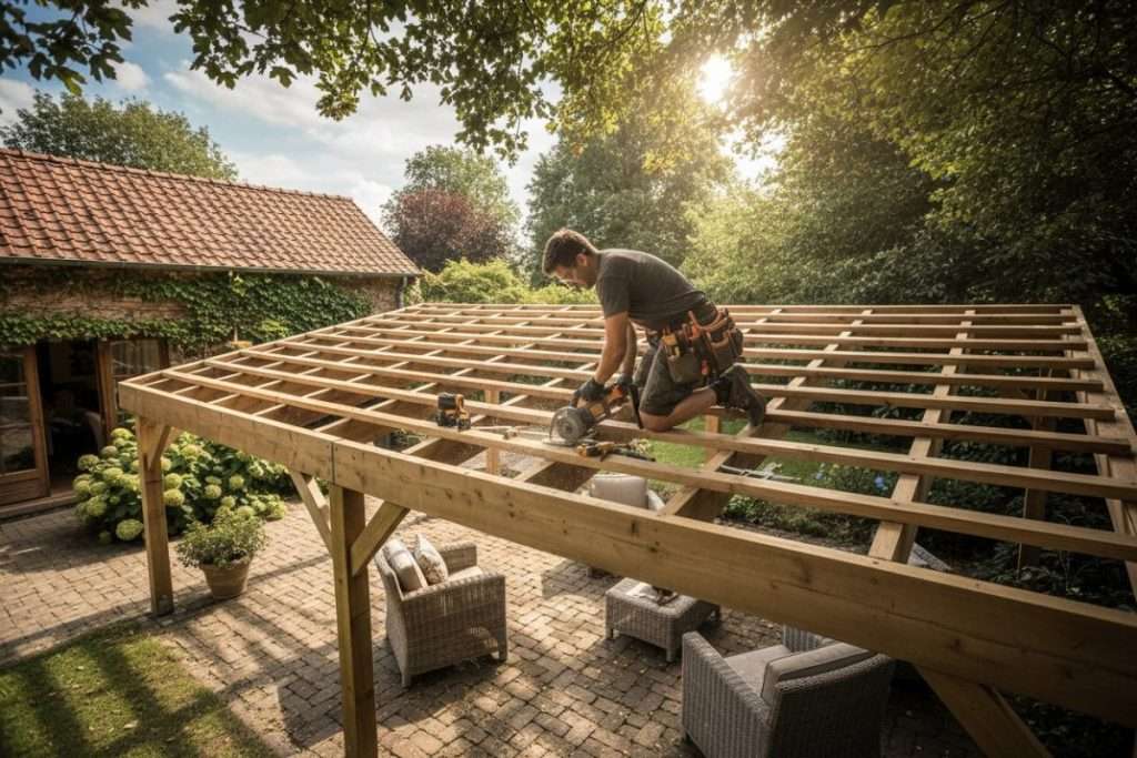 Faire une avancée de toit pour sa terrasse : le guide