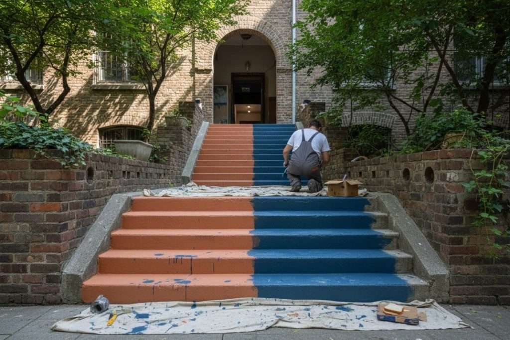Comment peindre un escalier en 2 couleurs ?